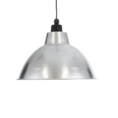 GLOBOSTAR® LOUVE 01178 Vintage Κρεμαστό Φωτιστικό Οροφής με Ντουί 1 x E27 AC 220-240V IP20 - Ασημί - Μ40 x Π40 x Υ30cm