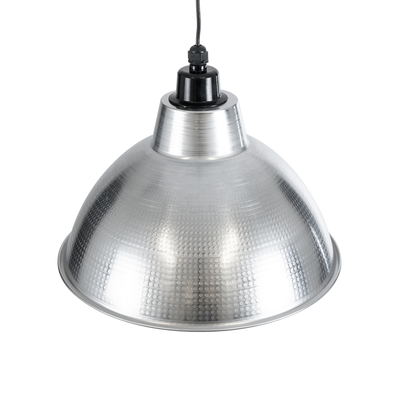 GLOBOSTAR® LOUVE 01178 Vintage Κρεμαστό Φωτιστικό Οροφής με Ντουί 1 x E27 AC 220-240V IP20 - Ασημί - Μ40 x Π40 x Υ30cm