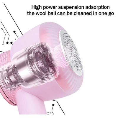 Αποχνουδωτής ρούχων - KM-167 - Kemei - Pink