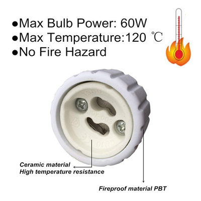 Πλαστικός Αντάπτορας από E14 σε GU10 GloboStar 77796