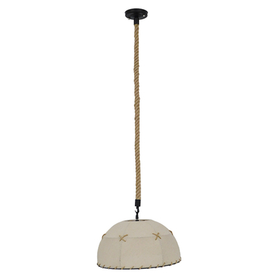 GLOBOSTAR® ANTOINETTE 01028 Vintage Κρεμαστό Φωτιστικό Οροφής με Ντουί 1 x E27 AC 220-240V IP20 - Μπεζ - Μ35 x Π35 x Υ20cm