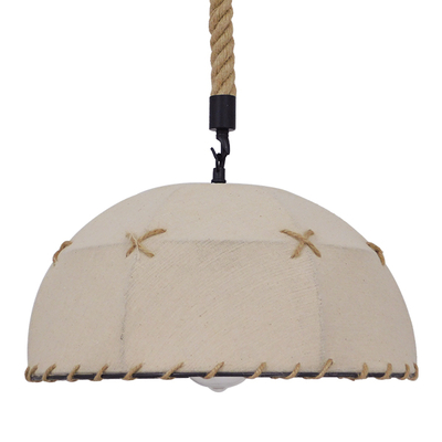 GLOBOSTAR® ANTOINETTE 01028 Vintage Κρεμαστό Φωτιστικό Οροφής με Ντουί 1 x E27 AC 220-240V IP20 - Μπεζ - Μ35 x Π35 x Υ20cm