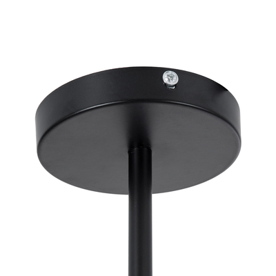 GLOBOSTAR® DELIR 01035 Μοντέρνο Φωτιστικό Οροφής με Ντουί 9 x E27 AC 220-240V IP20 - Μαύρο - Μ24 x Π24 x Υ23cm