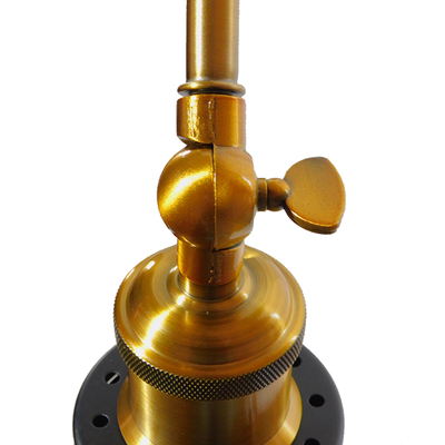 GLOBOSTAR® CRUCE 01037 Vintage Φωτιστικό Τοίχου - Απλίκα με Ντουί 1 x E27 AC 220-240V IP20 - Μαύρο & Χρυσό - Μ19 x Π63 x Υ77cm