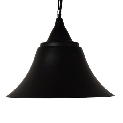 GLOBOSTAR® CLOCHER 01041 Vintage Κρεμαστό Φωτιστικό Οροφής με Ντουί 1 x E27 AC 220-240V IP20 - Μαύρο - Μ29 x Π29 x Υ34cm