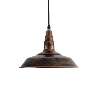 GLOBOSTAR® RAY 01047 Vintage Κρεμαστό Φωτιστικό Οροφής με Ντουί 1 x E27 AC 220-240V IP20 - Χάλκινο - Μ26 x Π26 x Υ20cm