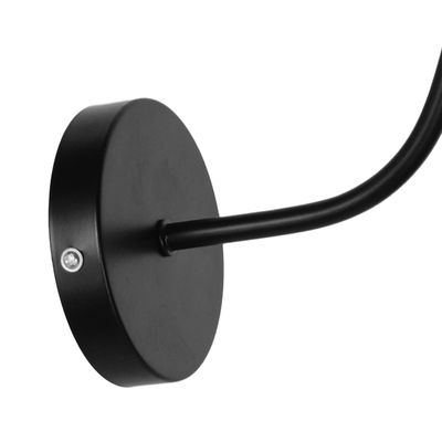 GLOBOSTAR® RAY 01065 Vintage Φωτιστικό Τοίχου - Απλίκα με Ντουί 1 x E27 AC 220-240V IP20 - Μαύρο - Μ26 x Π37 x Υ32cm