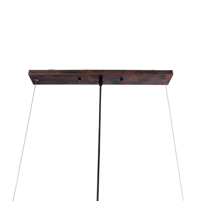 GLOBOSTAR® CANAL 01070 Vintage Κρεμαστό Φωτιστικό Οροφής με Ντουί 5 x E27 AC 220-240V IP20 - Χάλκινο Εφέ Σκουριάς - Μ88 x Π5 x Υ7cm