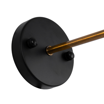 GLOBOSTAR® BINGLEY 01074 Vintage Φωτιστικό Τοίχου - Απλίκα με Ντουί 1 x E27 AC 220-240V IP20 - Διάφανο & Χρυσό - Μ18 x Π28 x Υ25cm