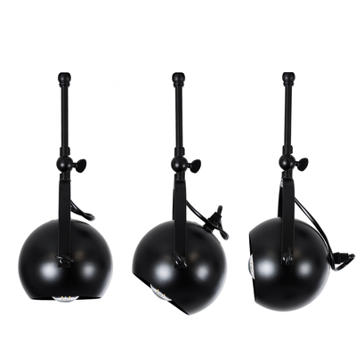 GLOBOSTAR® CANNES 01082 Μοντέρνο Φωτιστικό Οροφής με Ντουί 4 x E27 AC 220-240V IP20 - Μαύρο - Μ108 x Π12 x Υ48cm