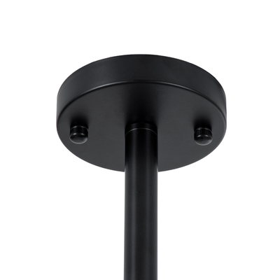 GLOBOSTAR® LUNA 01087 Μοντέρνο Φωτιστικό Οροφής με Ντουί 3 x E27 AC 220-240V IP20 - Λευκό & Μαύρο - Μ45 x Π45 x Υ40cm