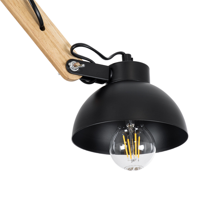 GLOBOSTAR® OLD SCHOOL 01093 Μοντέρνο Φωτιστικό Οροφής με Ντουί 3 x E27 AC 220-240V IP20 - Μαύρο & Μπεζ - Μ75 x Π75 x Υ35cm