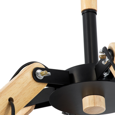 GLOBOSTAR® OLD SCHOOL 01094 Μοντέρνο Φωτιστικό Οροφής με Ντουί 6 x E27 AC 220-240V IP20 - Μαύρο & Μπεζ - Μ75 x Π75 x Υ40cm