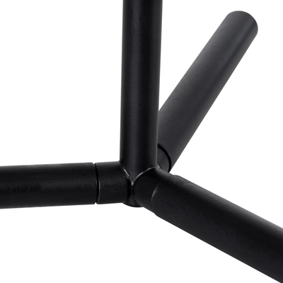 GloboStar® ELFIS 01100 Μοντέρνο Επιτραπέζιο Φωτιστικό Πορτατίφ Μονόφωτο 1 x E27 IP20 Μαύρο Μέταλλο με Λευκό Γυαλί - Μ22 x Π27 x Υ41cm