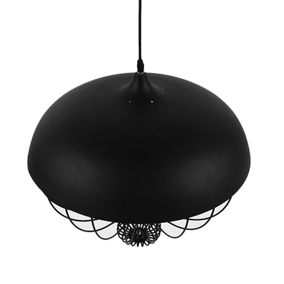 GLOBOSTAR® SOBRINO 01108 Vintage Κρεμαστό Φωτιστικό Οροφής με Ντουί 1 x E27 AC 220-240V IP20 - Μαύρο - Μ46 x Π46 x Υ50cm