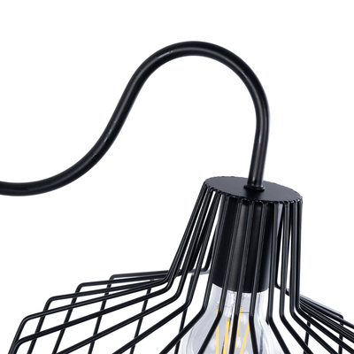 GLOBOSTAR® TRIUMPH 01117 Vintage Φωτιστικό Τοίχου - Απλίκα με Ντουί 1 x E27 AC 220-240V IP20 - Μαύρο - Μ30 x Π36 x Υ30cm