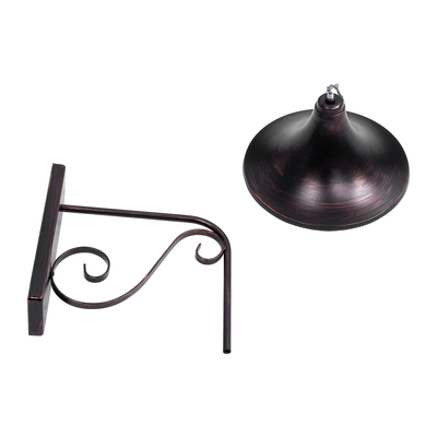 GLOBOSTAR® ANNIEL 01124 Vintage Φωτιστικό Τοίχου - Απλίκα με Ντουί 1 x E27 AC 220-240V IP20 - Χάλκινο - Μ27 x Π40 x Υ56cm