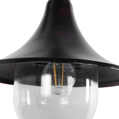 GLOBOSTAR® ANNIEL 01124 Vintage Φωτιστικό Τοίχου - Απλίκα με Ντουί 1 x E27 AC 220-240V IP20 - Χάλκινο - Μ27 x Π40 x Υ56cm