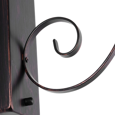 GLOBOSTAR® ANNIEL 01124 Vintage Φωτιστικό Τοίχου - Απλίκα με Ντουί 1 x E27 AC 220-240V IP20 - Χάλκινο - Μ27 x Π40 x Υ56cm