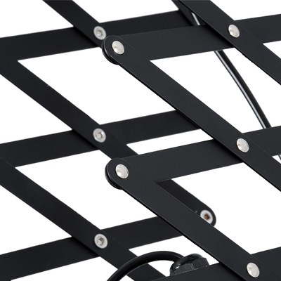 GLOBOSTAR® BROADWAY 01140 Vintage Φωτιστικό Οροφής με Ντουί 1 x E27 AC 220-240V IP20 - Μαύρο - Μ28 x Π25 x Υ100cm