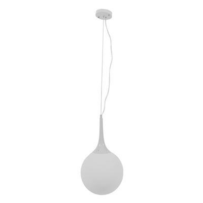 GLOBOSTAR® SPHERE 01143 Μοντέρνο Κρεμαστό Φωτιστικό Οροφής με Ντουί 1 x E27 AC 220-240V IP20 - Λευκό - Μ25 x Π25 x Υ46.5cm