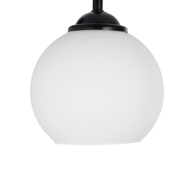 GLOBOSTAR® ISEN 01157 Μοντέρνο Φωτιστικό Τοίχου - Απλίκα με Ντουί 1 x E27 AC 220-240V IP20 - Μαύρο & Λευκό - Μ24 x Π15 x Υ27cm