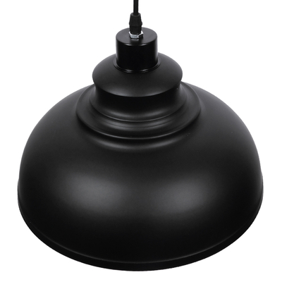 GLOBOSTAR® ANDY 01000 Μοντέρνο Κρεμαστό Φωτιστικό Οροφής με Ντουί 1 x E27 AC 220-240V IP20 - Μαύρο & Χρυσό - Μ35 x Π35 x Υ28cm