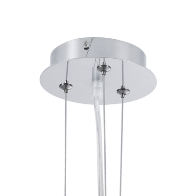 GLOBOSTAR® SERENIA 01151 Μοντέρνο Κρεμαστό Φωτιστικό Οροφής με Ντουί 1 x E27 AC 220-240V IP20 - Μαύρο & Λευκό - Μ40 x Π40 x Υ20cm