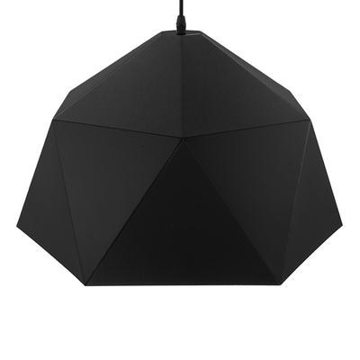 GLOBOSTAR® HEXAGON 01195 Μοντέρνο Κρεμαστό Φωτιστικό Οροφής με Ντουί 1 x E27 AC 220-240V IP20 - Μαύρο & Χρυσό - Μ46 x Π46 x Υ25cm