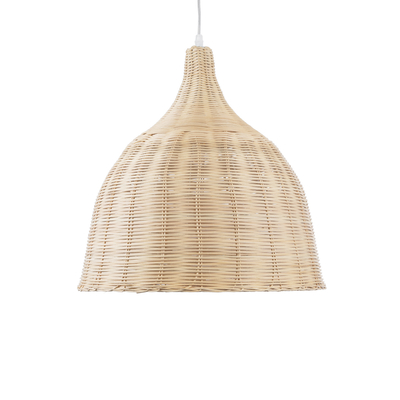 GLOBOSTAR® BAHAMAS 01203 Boho Κρεμαστό Φωτιστικό Οροφής με Ντουί 1 x E27 AC 220-240V IP20 - Μπεζ - Μ45 x Π45 x Υ47cm