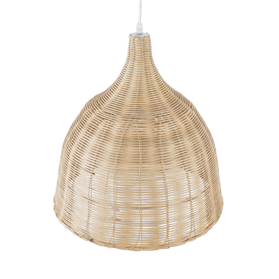 GLOBOSTAR® BAHAMAS 01203 Boho Κρεμαστό Φωτιστικό Οροφής με Ντουί 1 x E27 AC 220-240V IP20 - Μπεζ - Μ45 x Π45 x Υ47cm