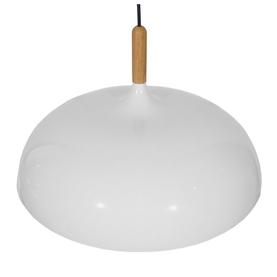 GLOBOSTAR® VALLETE 01256 Μοντέρνο Κρεμαστό Φωτιστικό Οροφής με Ντουί 1 x E27 AC 220-240V IP20 - Λευκό & Μπεζ - Μ45 x Π45 x Υ27cm