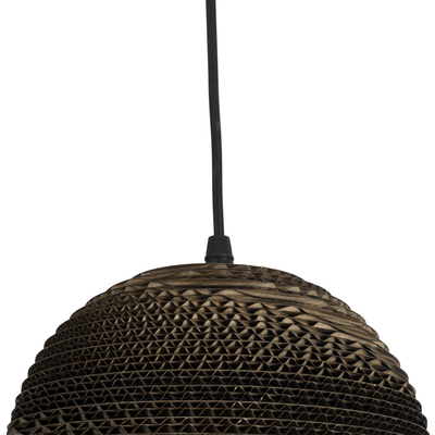 GLOBOSTAR® SANTORINI 01288 Boho Κρεμαστό Φωτιστικό Οροφής με Ντουί 1 x E27 AC 220-240V IP20 - Καφέ - Μ20 x Π20 x Y16cm