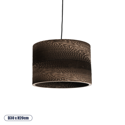 GLOBOSTAR® SANTORINI 01290 Boho Κρεμαστό Φωτιστικό Οροφής με Ντουί 1 x E27 AC 220-240V IP20 - Καφέ - Μ30 x Π30 x Y20cm