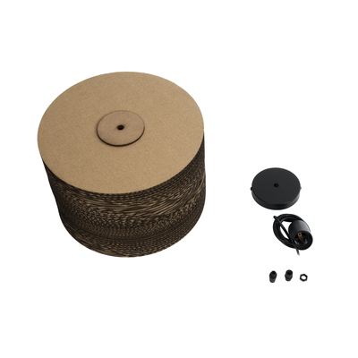 GLOBOSTAR® SANTORINI 01290 Boho Κρεμαστό Φωτιστικό Οροφής με Ντουί 1 x E27 AC 220-240V IP20 - Καφέ - Μ30 x Π30 x Y20cm