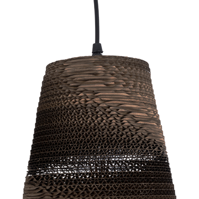 GLOBOSTAR® SANTORINI 01294 Boho Κρεμαστό Φωτιστικό Οροφής με Ντουί 1 x E27 AC 220-240V IP20 - Καφέ - Μ21 x Π21 x Y43cm