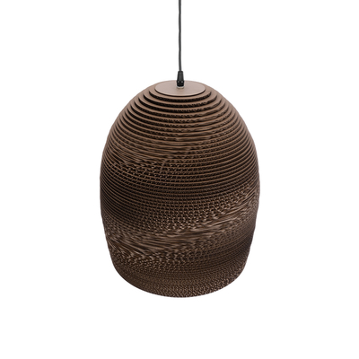 GLOBOSTAR® SANTORINI 01296 Boho Κρεμαστό Φωτιστικό Οροφής με Ντουί 1 x E27 AC 220-240V IP20 - Καφέ - Μ35 x Π35 x Υ40cm