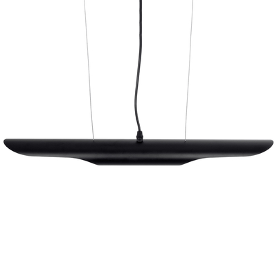 GLOBOSTAR® ESTERINA 01304 Μοντέρνο Κρεμαστό Φωτιστικό Οροφής με Ντουί 2 x E27 AC 220-240V IP20 - Μαύρο & Χρυσό - Μ60 x Π6 x Υ6cm