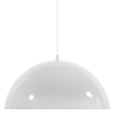 GLOBOSTAR® LUNE 01339 Μοντέρνο Κρεμαστό Φωτιστικό Οροφής με Ντουί 1 x E27 AC 220-240V IP20 - Λευκό & Χρυσό - Μ40 x Π40 x Υ20cm