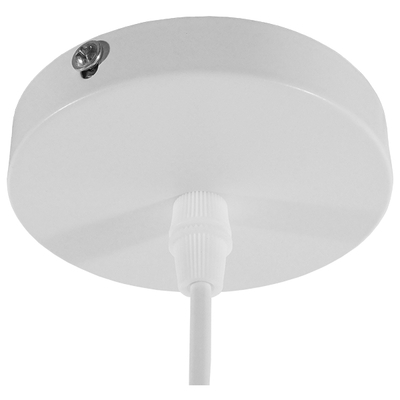 GLOBOSTAR® LUNE 01339 Μοντέρνο Κρεμαστό Φωτιστικό Οροφής με Ντουί 1 x E27 AC 220-240V IP20 - Λευκό & Χρυσό - Μ40 x Π40 x Υ20cm