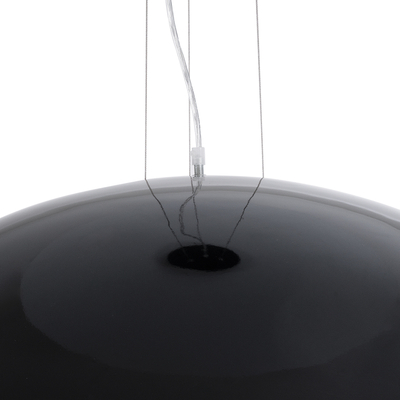 GLOBOSTAR® SERENIA 01272 Μοντέρνο Κρεμαστό Φωτιστικό Οροφής με Ντουί 1 x E27 AC 220-240V IP20 - Μαύρο & Λευκό - Μ90 x Π90 x Υ40cm