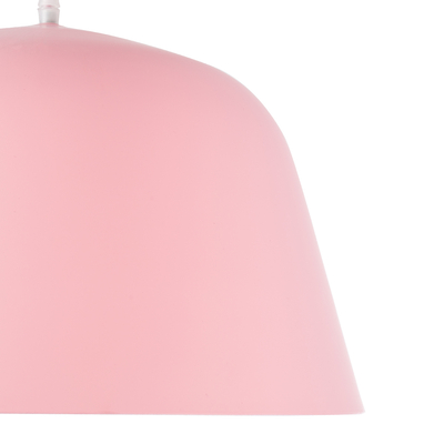 GLOBOSTAR® UPVALE 01284 Μοντέρνο Κρεμαστό Φωτιστικό Οροφής με Ντουί 1 x E27 AC 220-240V IP20 - Ροζ & Λευκό - Μ40 x Π40 x Υ24cm