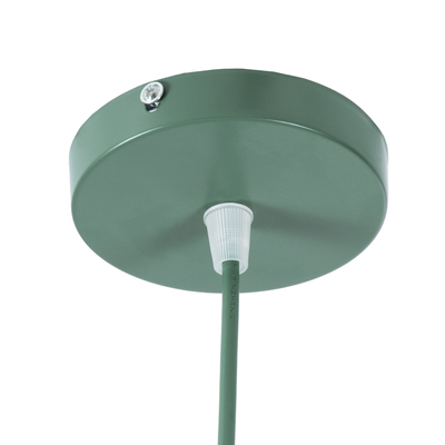 GLOBOSTAR® UPVALE 01285 Μοντέρνο Κρεμαστό Φωτιστικό Οροφής με Ντουί 1 x E27 AC 220-240V IP20 - Πράσινο & Λευκό - Μ40 x Π40 x Υ24cm