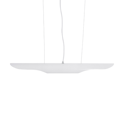 GLOBOSTAR® ESTERINA 01305 Μοντέρνο Κρεμαστό Φωτιστικό Οροφής με Ντουί 2 x E27 AC 220-240V IP20 - Λευκό & Χρυσό - Μ60 x Π6 x Υ6cm