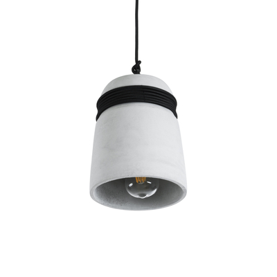 GLOBOSTAR® TRIBECA 01320 Μοντέρνο Κρεμαστό Φωτιστικό Οροφής με Ντουί 1 x E27 AC 220-240V IP20 - Γκρι & Μαύρο - Μ20 x Π20 x Υ26cm