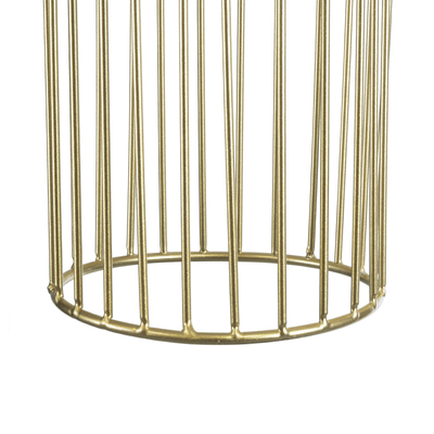 GLOBOSTAR® DURANT 01322 Μοντέρνο Κρεμαστό Φωτιστικό Οροφής με Ντουί 1 x E27 AC 220-240V IP20 - Γκρι & Χρυσό - Μ12 x Π12 x Υ40cm