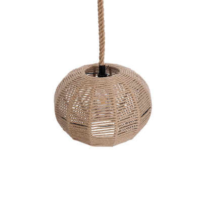 GLOBOSTAR® MANDALA 01331 Vintage Κρεμαστό Φωτιστικό Οροφής με Ντουί 1 x E27 AC 220-240V IP20 - Μπεζ - Μ40 x Π40 x Υ33cm