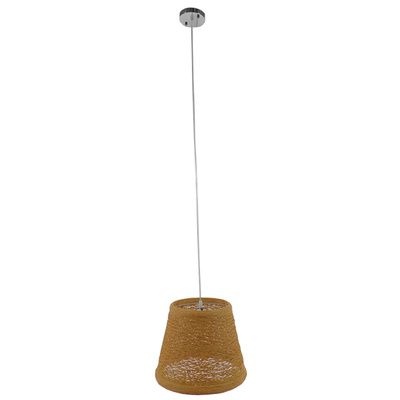 GLOBOSTAR® PLAYROOM 01332 Vintage Κρεμαστό Φωτιστικό Οροφής με Ντουί 1 x E27 AC 220-240V IP20 - Μπεζ - Μ32 x Π32 x Υ27cm