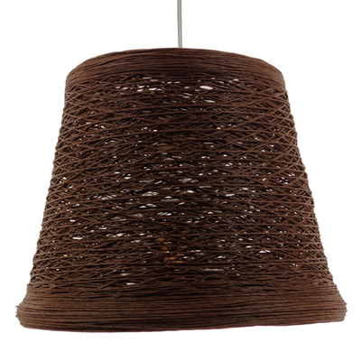 GLOBOSTAR® PLAYROOM 01333 Vintage Κρεμαστό Φωτιστικό Οροφής με Ντουί 1 x E27 AC 220-240V IP20 - Καφέ - Μ32 x Π32 x Υ27cm