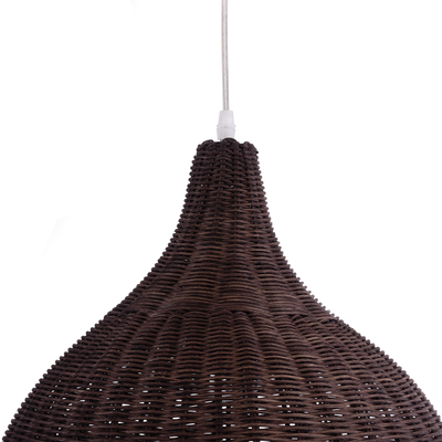 GLOBOSTAR® BAHAMAS 01368 Boho Κρεμαστό Φωτιστικό Οροφής με Ντουί 1 x E27 AC 220-240V IP20 - Καφέ - Μ45 x Π45 x Υ45cm